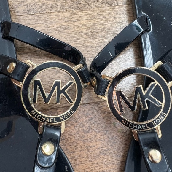 Michael Kors Black Jelly Sandals - Picture 3 of 5